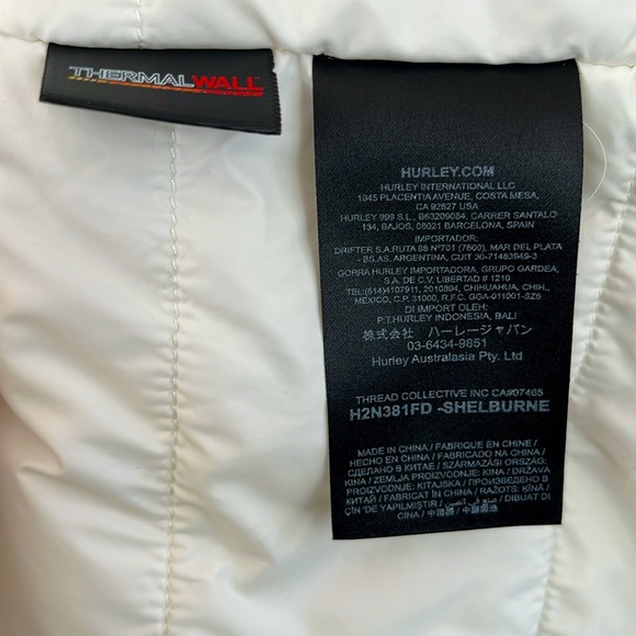 Hurley Thermal Wall Jacket, Size Medium - Picture 14 of 15